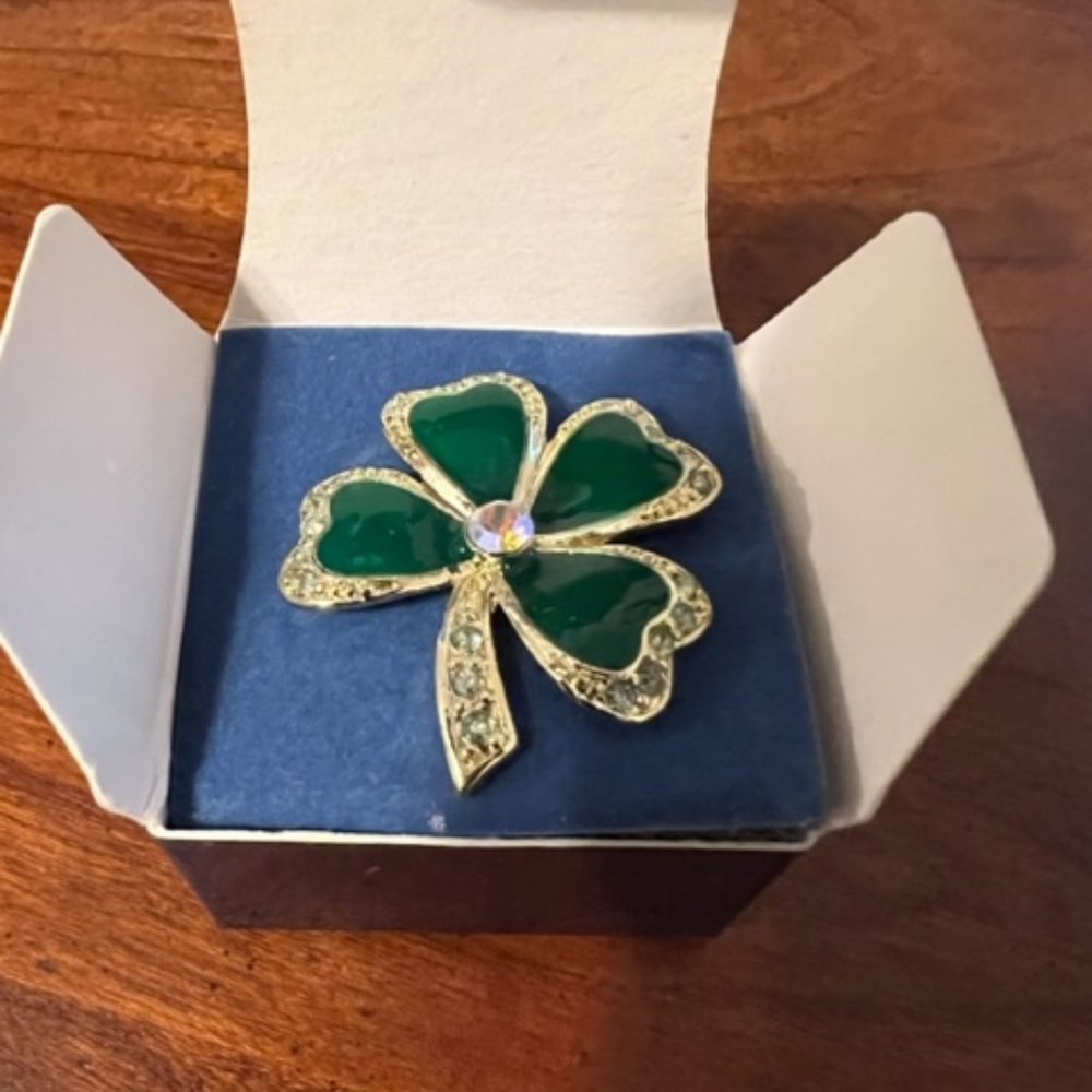 AVON Lucky Shamrock Pin from 2005